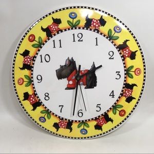Mary Engelbreit Wall Clock Scottish Terrier
